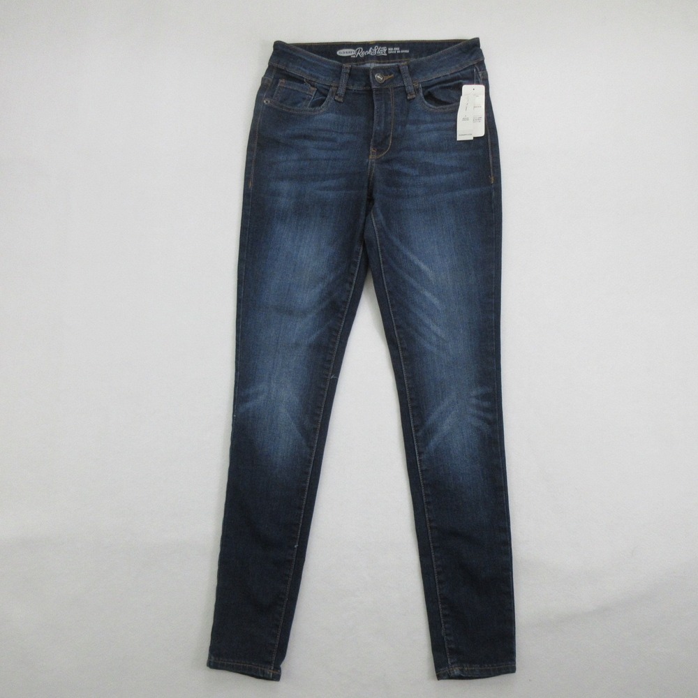 Old Navy Womens Mid-Rise The Rock Star Skinny Jeans Size 4 Regular Richmond NWT